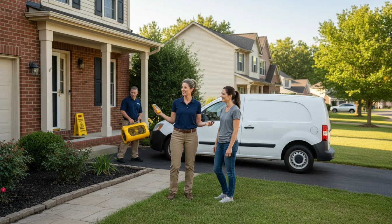 Residential water damage restoration in Seward, PA